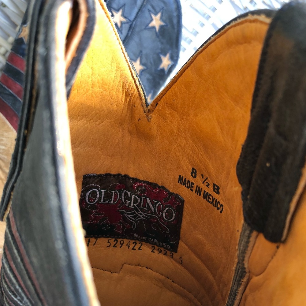 Old Gringo American Flag Boots 8.5 Unity Cowboy - Picture 10 of 12